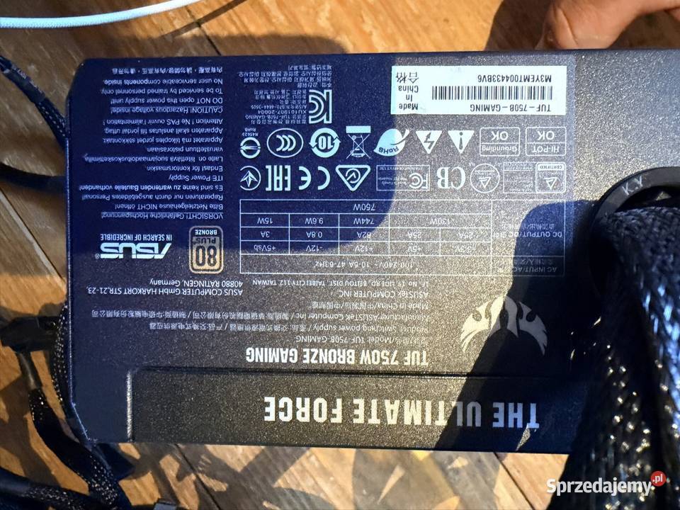 Zasilacz Asus tuf 750w Radom