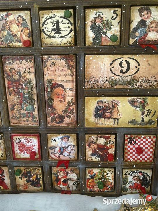 Kalendarz adwentowy Decoupage PudełkoPrezent sprzedam