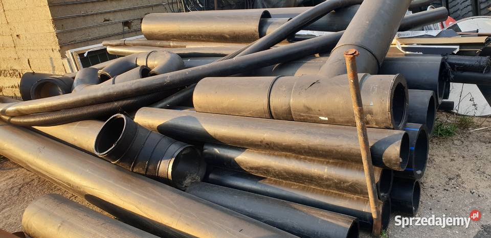 Rury PE HDPE PVC różne odcinki i średnice Biskupiec