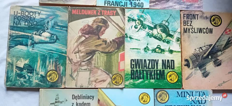 Zestaw 10 ksiażeczek z serii Żółty Tygrys z lat wielkopolskie Koźminek