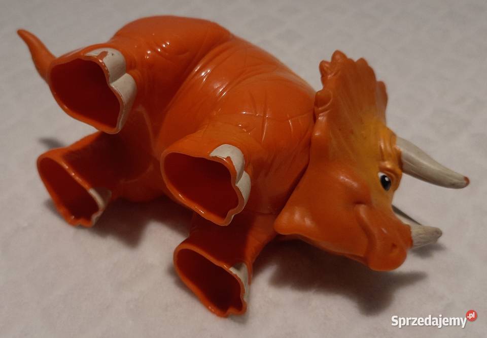 Dinozaur triceratops pomarańczowy 17 Zabawka Czeladź