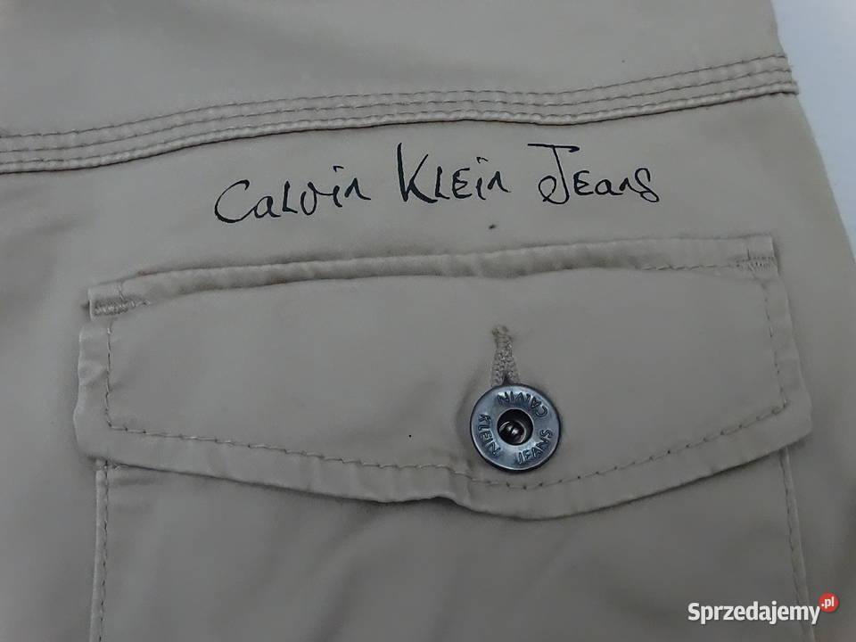 Spodnie Calvin Klein Jeans Cargos Beżowe W27 L34