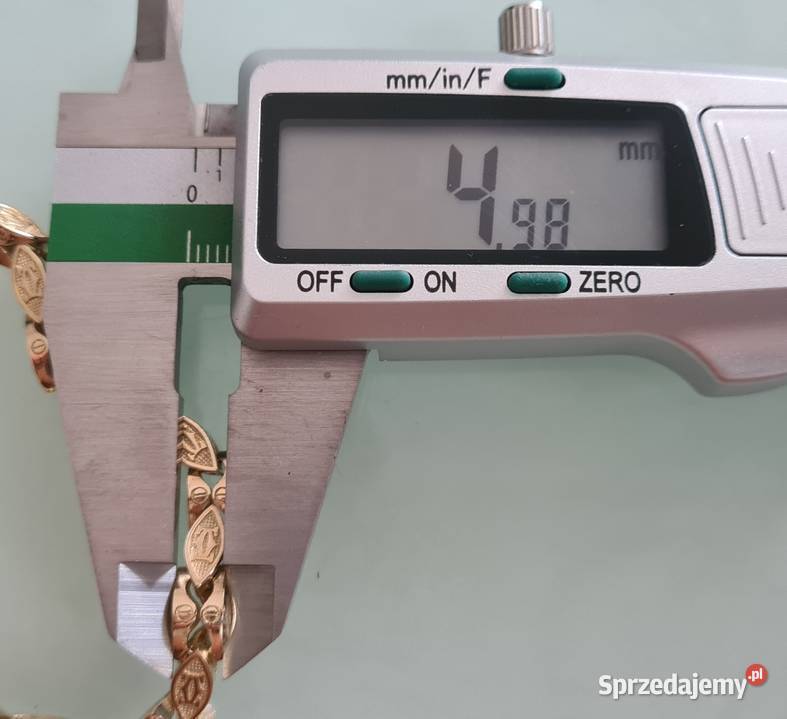 Nowy złoty łańcuszek Cartier pr585 60 złoto