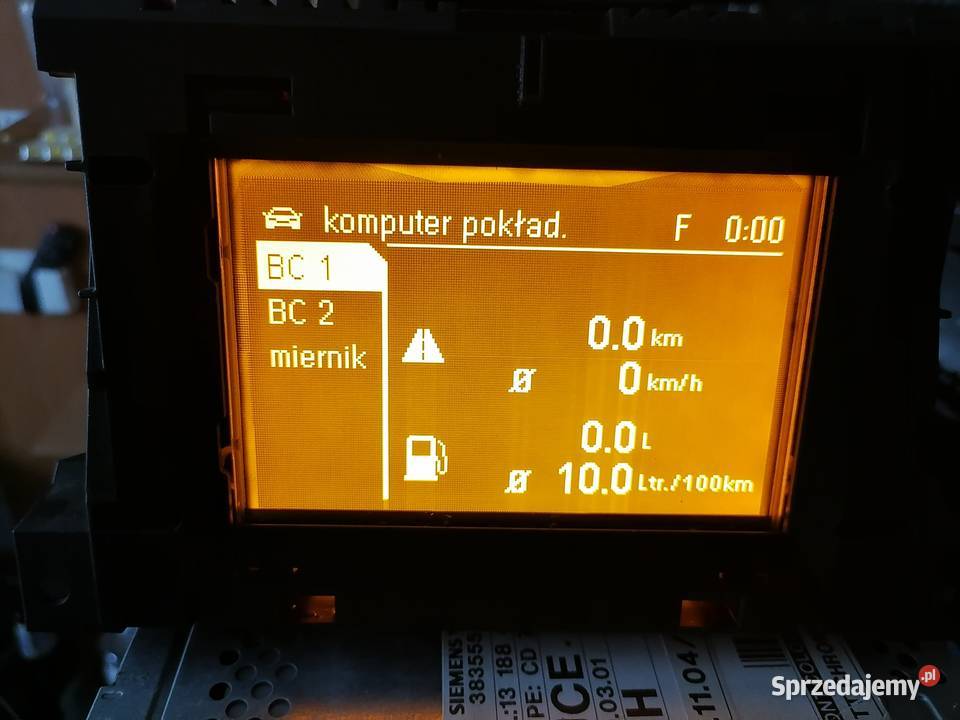 Wyświetlacz GID Opel Astra H Zafira B 3 Liniowy Deski rozdzielcze, konsole wielkopolskie Poznań