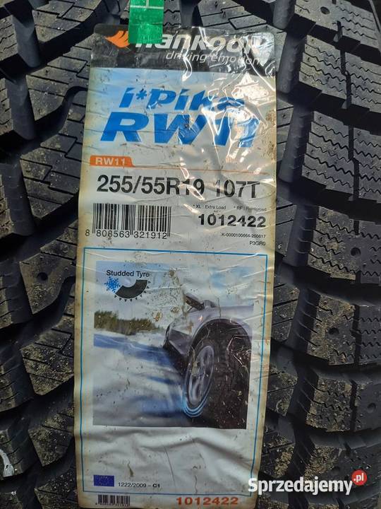 2x Opona NIEUŻYWANA ZIMOWA 25555R19 HANKOOK 369 T do 190 km/h Zaścianki sprzedam