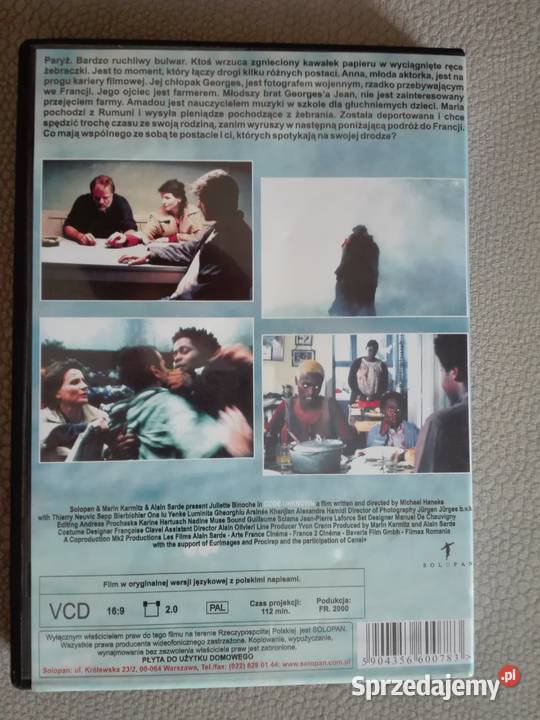 Kod nieznany reż Michael Haneke Film VCD Sosnowiec