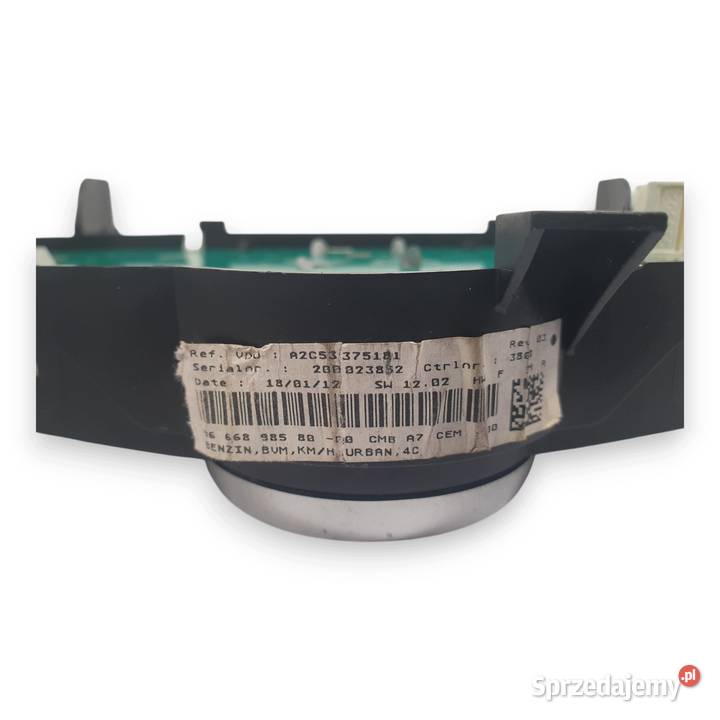 LICZNIK ZEGARY 9666898580 Peugeot 207 14 8V