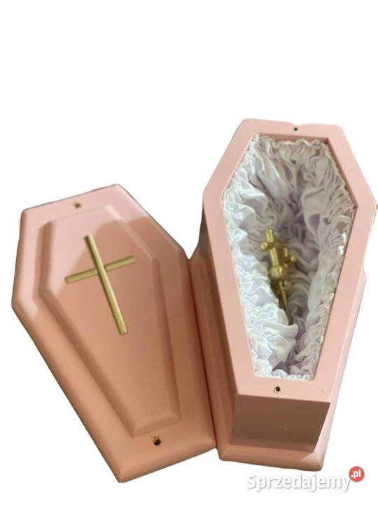 Różowa trumienka dziecięca różowa trumienka na Pozostałe