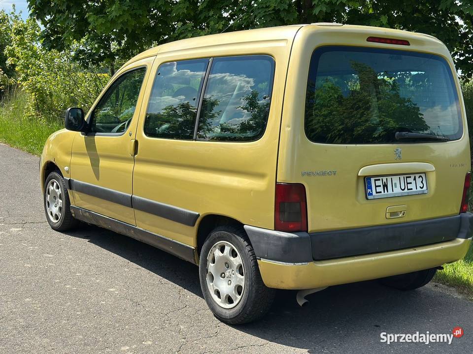 Peugeot Partner I 14 LPG sprawny faktura Rok produkcji 2003 Wieluń