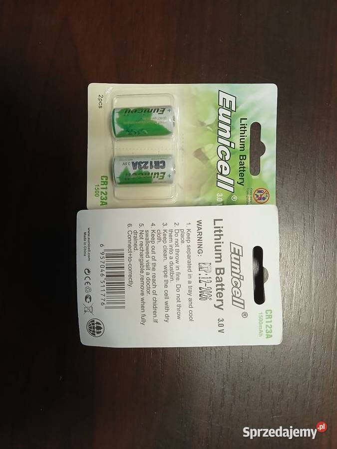 Baterie CR123A o napięciu 30 V 4 Nowy Targ