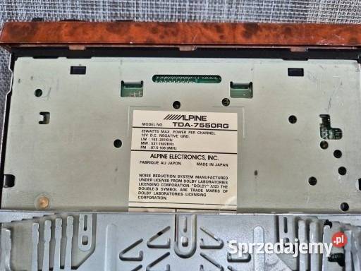 Radio ALPINE TDA7550RG drewno Mercedes r107 w126 Koszalin