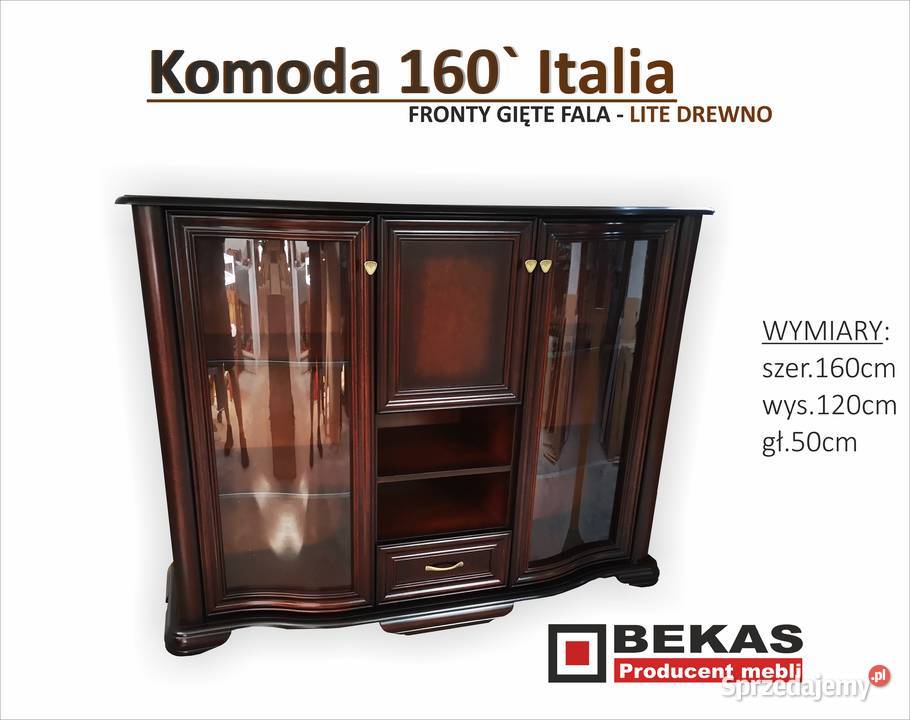 ITALIA Śliczna Komoda 160 Gięte Fronty Lustro 50cm Włocławek sprzedam