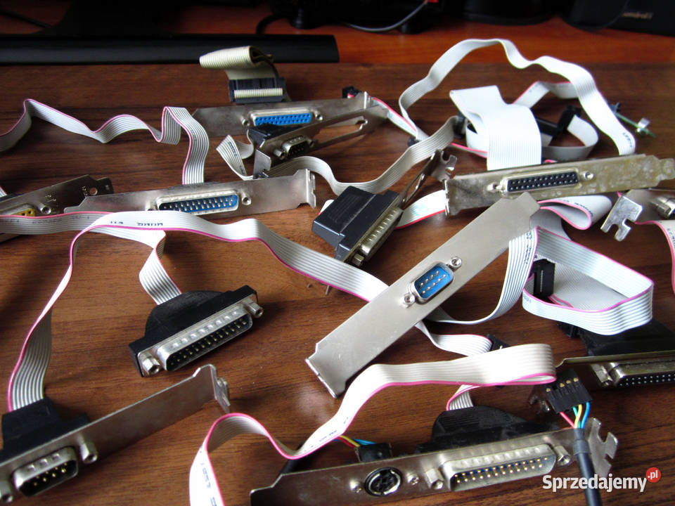 Tasiemki RS 232 DB25 DB9 LPT Komputer retro Kielce sprzedam