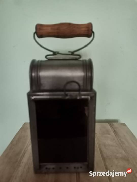 Stara lampa kolejowa na nafte z lat 30 tych Art Kraków