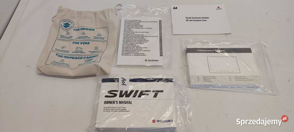 SUZUKI SWIFT MK9 KSIĄŻKA INSTRUKCJA WERSJA