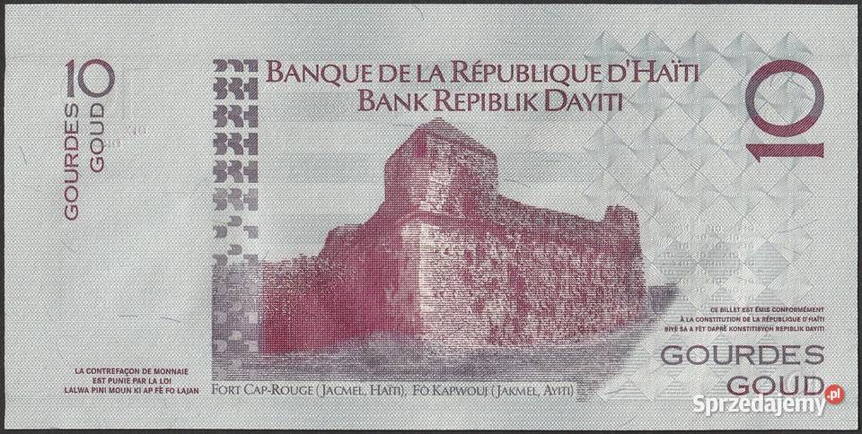 HAITI 10 GOURDES 2004 A STAN BANKOWY UNC Łódź