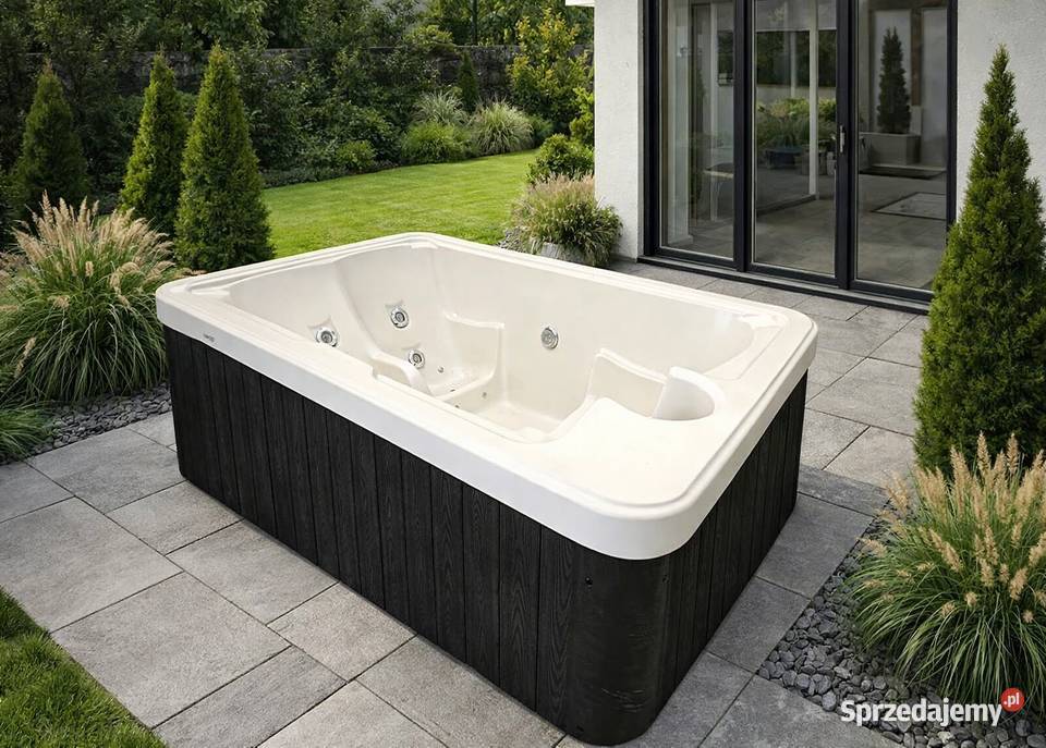 JACUZZI OGRODOWE SLIM 3 osobowe zabudowie drewno