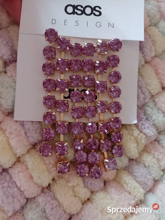 ASOS Długie Bogato zdobione kolczyki wieczorowe Dodatki Kraków