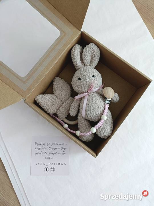 Zestaw handmade maskotka zawieszka do smoczka Rzeszów