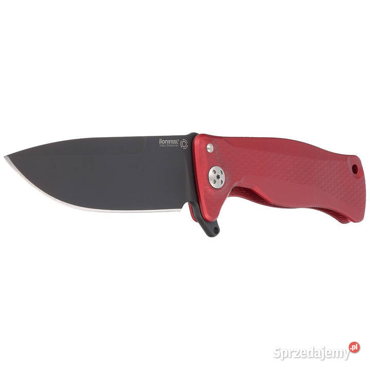 Nóż składany LionSteel SR11A Red Aluminium Black Akcesoria, narzędzia i noże Warszawa