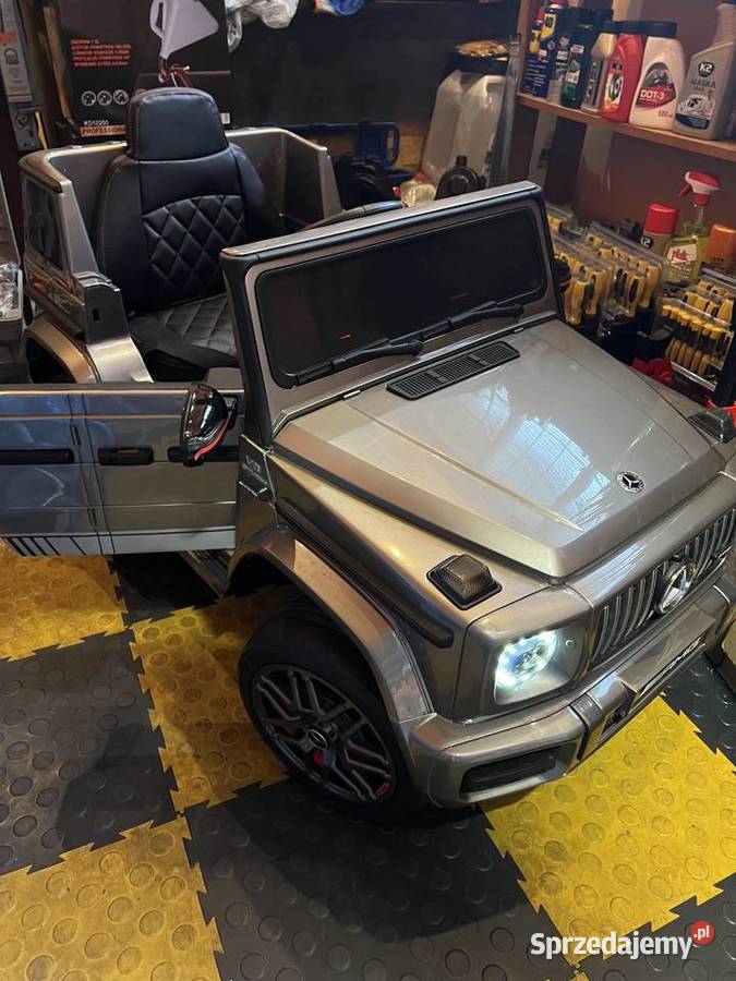 Mercedes AMG G63 dzieci Lakier Srebrny Pilot MP3 Siedlce