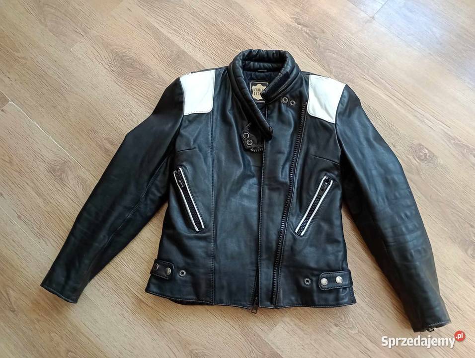 Skórzana kurtka motocyklowa Odzież i bielizna męska Chełm