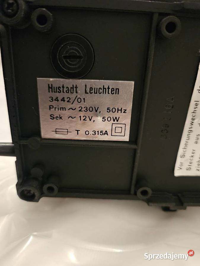 Lampa prl vintage biurkowa stołowa z przeciwagą Opatów