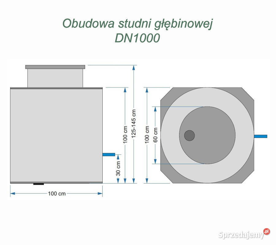 OBUDOWA STUDNI GŁĘBINOWEJ DN1000 H1450 Pozostałe Nawadnianie Marcinkowice