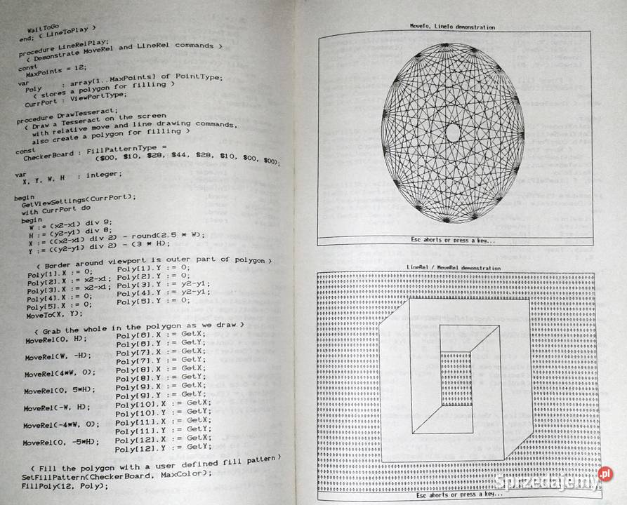 Grafika Turbo Turbo Pascala 40 do Turbo C 15 Rok wydania 1989 Chełm