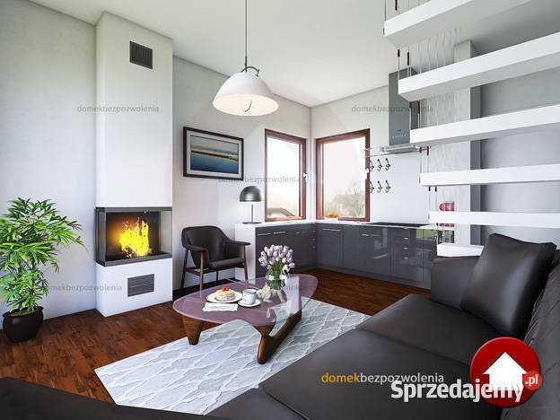 Dom bez pozwolenia Projekt domu 35m2 Na Warszawa
