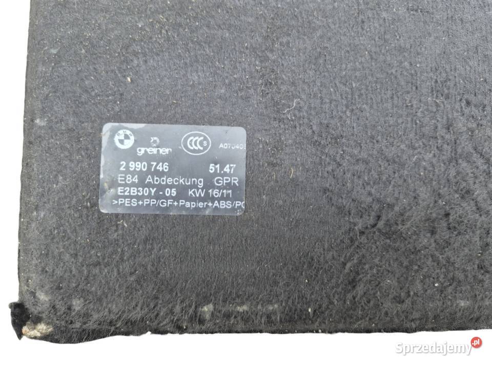 PODŁOGA WYKŁADZINA BAGAŻNIKA BMW X1 E84 2990746 świętokrzyskie