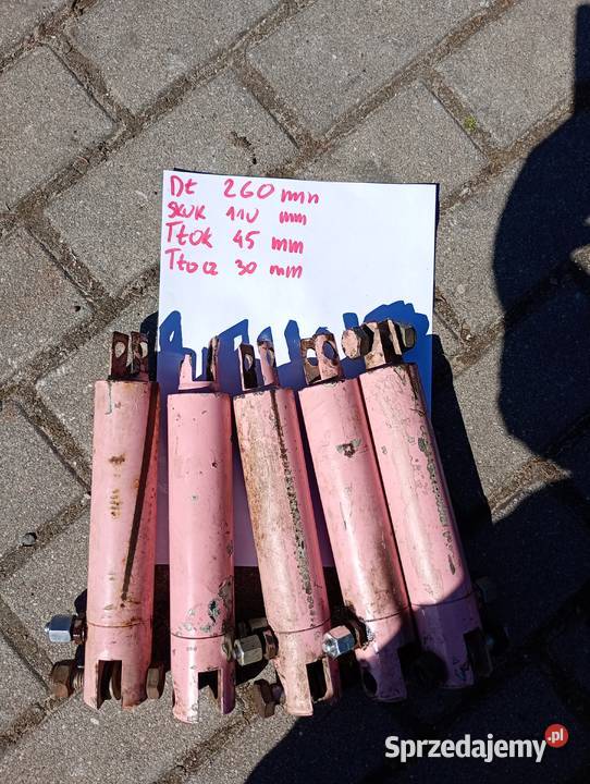 Siłowniki hydrauliczne dwustronnego działania dł Turkowice sprzedam