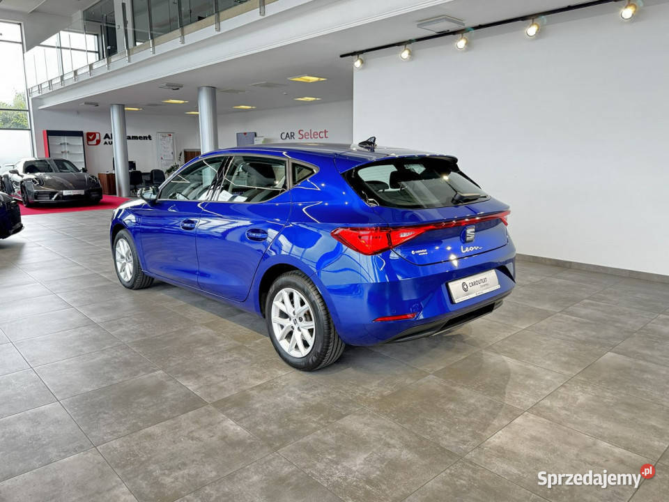 Seat Leon Style 15TSI 130 M6 2021 r salon fa VAT Zarejestrowany w Polsce Myślenice