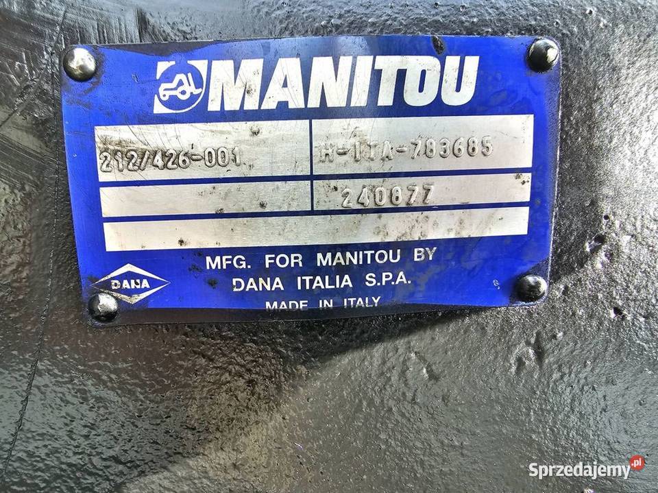 MOST TYLNY MANITOU MLT 731 240877 Lipno