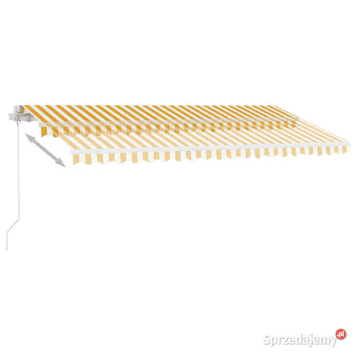 Ręcznie zwijana markiza z LED 400 x 300 Markizy i osłony Warszawa