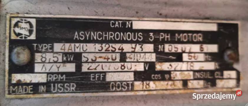 Silnik elektryczny 85kW świętokrzyskie Ostrowiec Świętokrzyski sprzedam