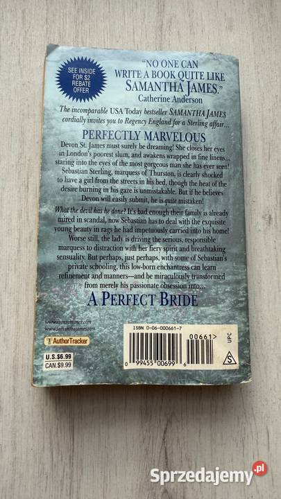Książka język angielski A Perfect Bride Samantha Łódź