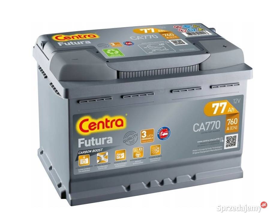 AKUMULATOR CENTRA FUTURA 77AH 760A P 278X175X190 Lublin