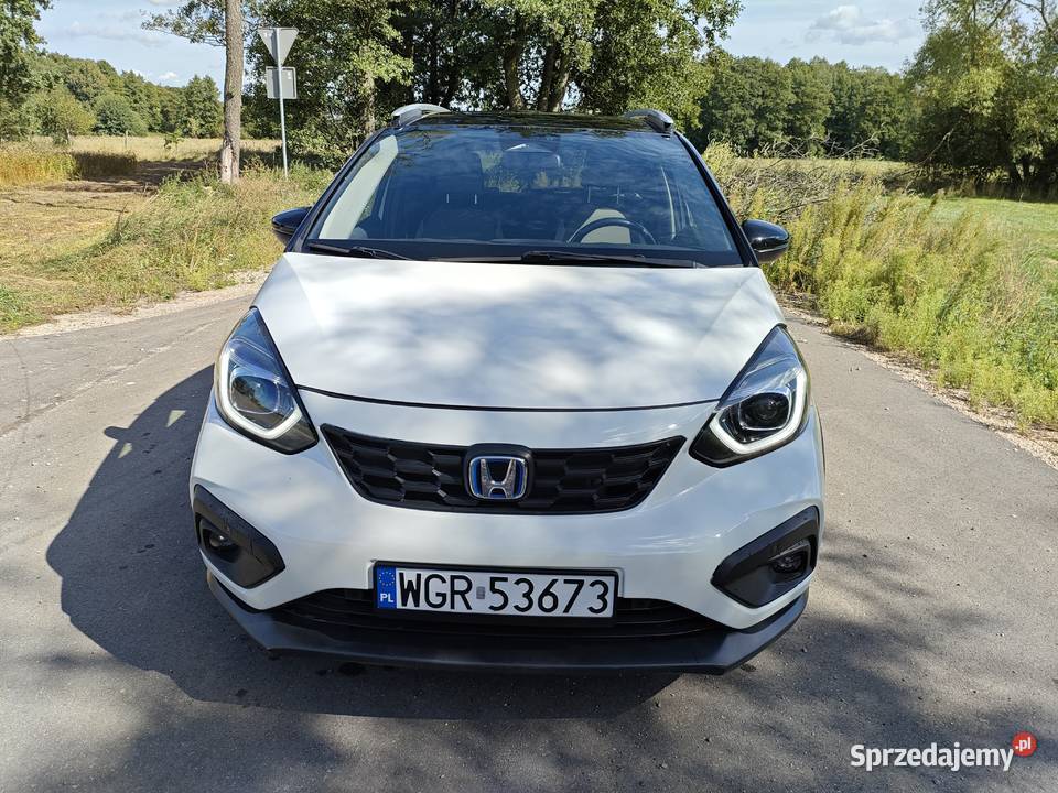 Honda Jazz V Crosstar 2021 Hybrid 15 White eCVT światła LED mazowieckie Warka
