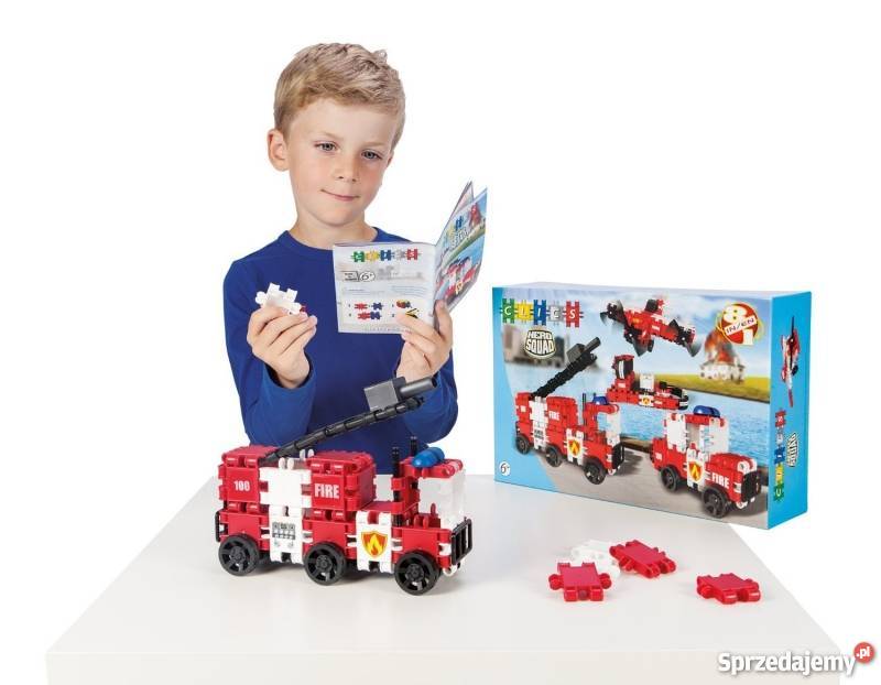 KLOCKI CLICS 124 elementów Straż Pożarna BC002 Warszawa