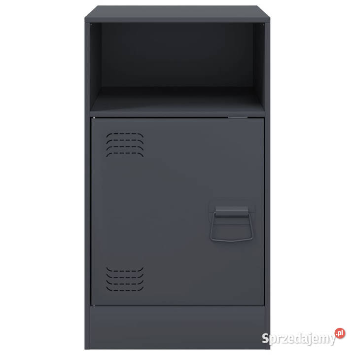 Szafka nocna antracytowa 345x39x62 stal WM841767 mazowieckie Warszawa