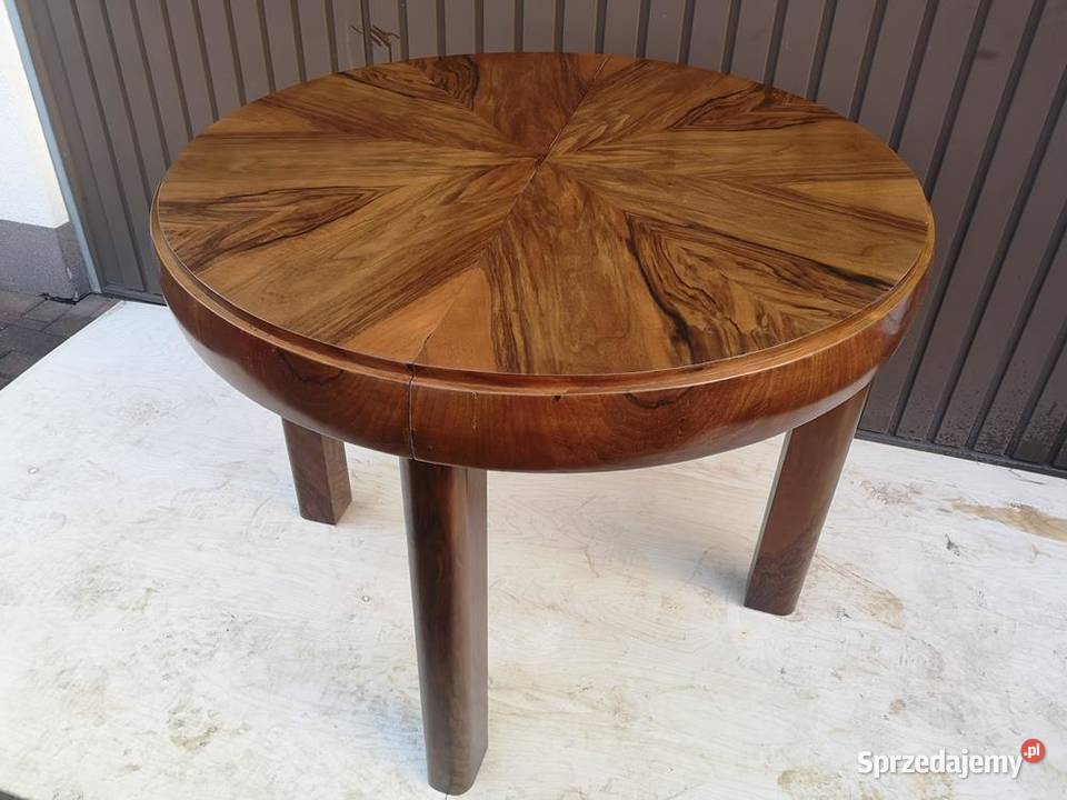 Stół ArtDeco Beczka Orzech Unikat Antyk Stary Swarzędz sprzedam