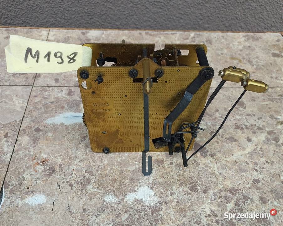 M198 Mechanizm starego zegara ściennego Wuba Tczew