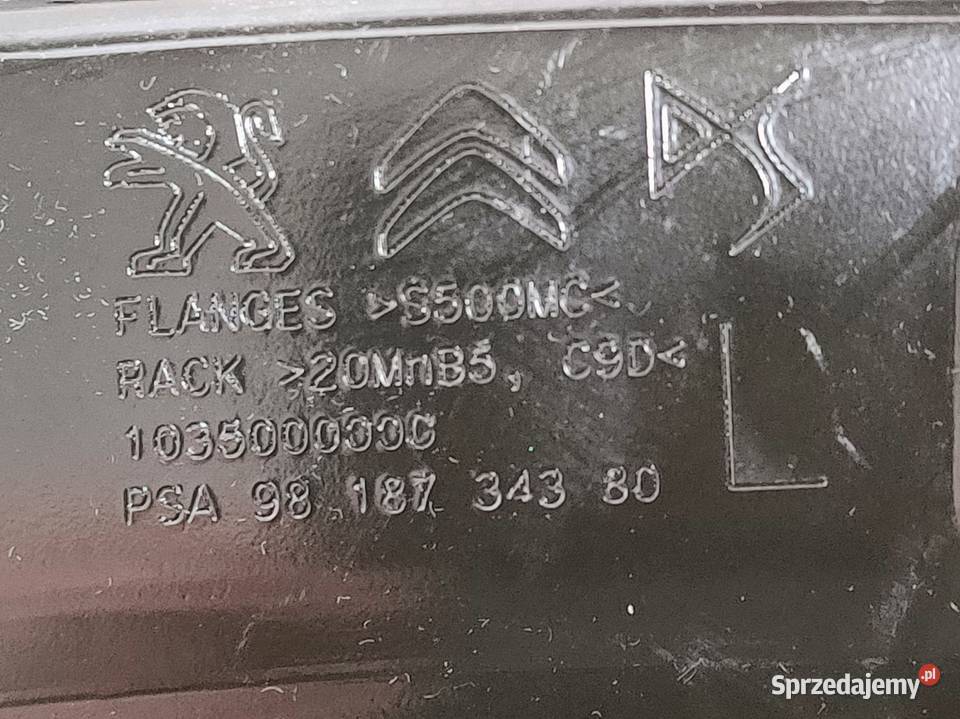 Zatrzask Siłownik Kanapy Lewy Tył Citroen DS7