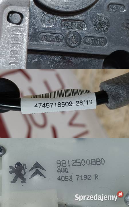 PEUGEOT 207 208 ZAMEK DRZWI LEWY PRZÓD wielkopolskie Pleszew