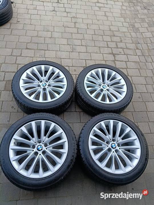 Alufelgi BMW 5x112 ET30 18 z nowymi Zimowymi Samochodowe Opony i felgi warmińsko-mazurskie Elbląg