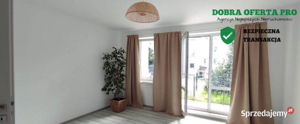 mieszkanie 37 m z ogródkiem i balkonem cegła Gdańsk