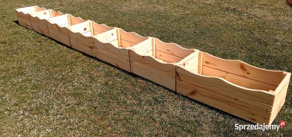 Donica drewniana prostokątna kwietnik osłonka Radków