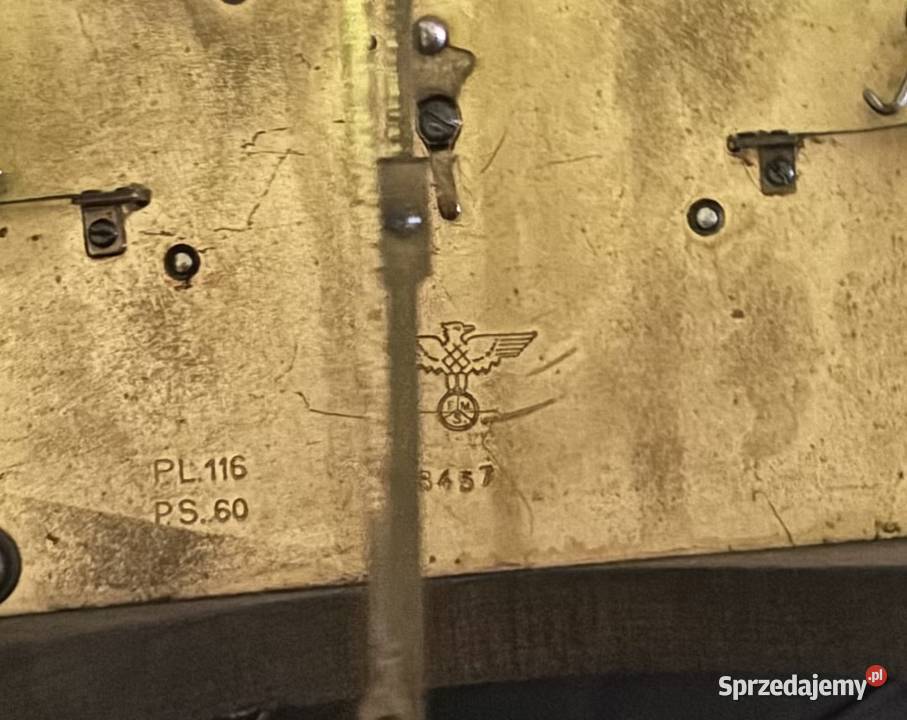 Stary niemiecki zegar z PRL Proszowice