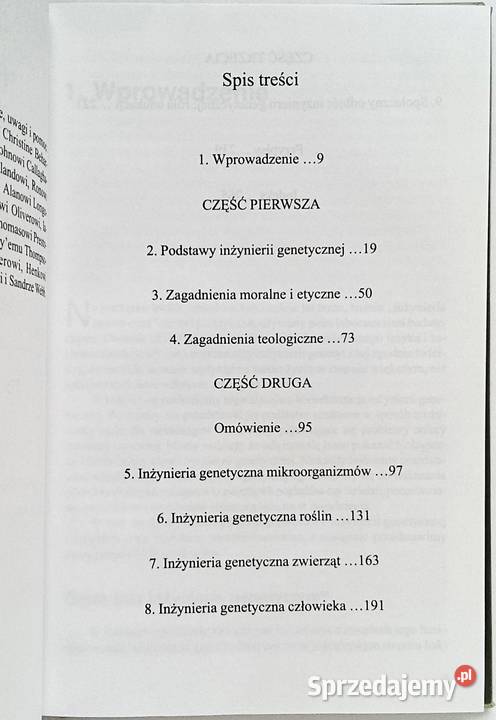 Poprawianie natury Inżynieria genetyczna Michael ISBN 8371694881 Kraków